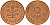 ФРГ 2 пфеннига 1992 D J.381a, KM 106a сталь плакированная медью    4598-932