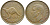 Австралия 1 пенни 1952 m, Георг VI (1937-1952), кенгуру KM 43 бронза 4394-412