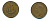 Великобритания 1/2 пенни 1944 Георг VI (1936-1952) KM 844, Spink 4115 бронза 41-532