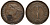 Кипр 1/4 пиастра 1879 Виктория (1837-1901) KM 1.1 бронза 00-801-69