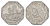 Нюрнберг трамвайный (транспортный) жетон в 20 пфеннигов ND (1920-1921) пятиугольная башня Men05 19256.12, Men18 24102.12 алюминий aUNC 4586-255