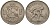 Люксембург 1 франк 1957 Шарлотта (1918-1964), сталевар KM 46.2 медно-никель 4603-1117