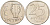 Израиль 25 агора 1976 JE5736, звезда Давида KM 27b медно-никель UNC 190-1154
