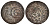 Ливония, Рига, шведская оккупация солид (шиллинг) 1654 КАРЛ X ГУСТАВ KM 50 серебро 1527-941