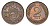 Латвия 2 сантима 1939 KM 11.2 бронза 4679-259
