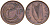 Ирландия 1 пенни 1974 мифологическая птица лира KM 20 бронза 4141-226