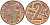 Швейцария 2 раппена 1974 KM 47 бронза UNC 4592-741