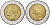 Италия 500 лир 1985 R, КРИВИНАЛЬСКИЙ дворец В РИМЕ KM 111 биметалл 4573-827