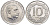 Испания 10 сентимо 1959 Франсиско Франко (1939-1975) KM 790 алюминий UNC 116-1042