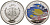 Палау 1 доллар 2008 серия вымирающие виды, амблиглифидодон лимонный (Amblyglyphidodon aureus), цветная эмаль KM 210 медно-никель PROOF 1091-3-54