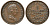 Швеция 2/3 скиллинга 1840 Карл XIV Юхан (1818-1844) KM 641 медь 4179-1031