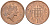 Великобритания 1 пенни 1996 Елизавета II (1952-2022) KM 935a, Spink 4391 (B4) сталь плакированная медью 4609-534