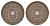 Дания 5 эре 1928 N, Кристиан X (1912-1947) KM 828 бронза 4657-237
