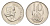 ЮАР 10 центов 1966 Ян ван Рибек (1619-1677), Suid Africa, легенда на африкаанс, цветок алоэ KM 68.2 никель 4694-559