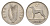 Ирландия 6 пенсов 1939 собака, ирландский волкодав KM 13 никель 3851-1246