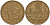 Франция 10 франков 1978 тип Матье KM 940, Le Franc 365.11-12 никель латунь 4159-715