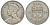 Фиджи 1 флорин 1934 Георг V (1910-1936), герб Фиджи KM 5 серебро    91-1122