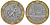 Франция 10 франков 1988 тип гений Бастилии KM 964.1, Le Franc 375.2 биметалл 45-512