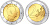 Монако 2 евро 2009 Князь Альберт II KM 195 биметалл UNC 4571-856