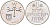 Израиль 1 лира 1971 JE5731, звезда Давида KM 47.2 медно-никель BUNC 4557-123