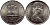 Гибралтар 1 крона 1970 Елизавета II (1952-2022), старый замок KM 4 медно-никель UNC 74-1113