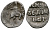Великое Княжество Московское денга 1535-1547 Иван IV Васильевич, Тверской монетный двор, 0,34 грамм ГиК №67 серебро    262-1348