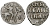 ВЕЛИКОЕ КНЯЖЕСТВО МОСКОВСКОЕ ДЕНГА 1535 - 1547 ИВАН IV ВАСИЛЬЕВИЧ, МОСКОВСКИЙ МОНЕТНЫЙ ДВОР, 0,34 ГР ГиК №26 серебро 262-821