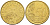 СЛОВЕНИЯ 50 ЕВРОЦЕНТОВ 2007 ГОРЫ И ЗВЁЗДЫ KM 73 латунь UNC 98-816