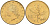Италия 20 лир 1991 R, дубовый лист KM 97.2 алюминиевая бронза  UNC  4594-832