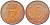 ДАНИЯ 5 ЭРЕ 1970 C; S, ФРЕДЕРИК IX (1947-1972) KM 848.1 бронза UNC 106-223