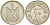 Египет 10 пиастров 1960 AH 1380, орел с щитом на груди KM 398 серебро 4525-434