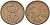 Норвегия 2 эре 1964 глухарь, Улаф V (1958-1991) KM 410 бронза UNC 4582-526
