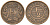 Дания 1/2 скиллинга ригсмонт 1857 Фредерик VIII (1848-1863) KM 767 бронза 188-1239