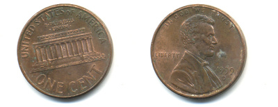 США 1 цент 1999 D, Авраам Линкольн KM 201b цинк плакированный медью 86-349