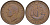 Великобритания 1/2 пенни 1944 Георг VI (1936-1952) KM 844, Spink 4115 бронза 4153-827