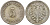 Германия 5 пфеннигов 1888 D, старогербовка KM 3, J. 3 медно-никель 4151-361
