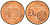 Мальта 5 евроцентов 2008 F KM 127 сталь плакированная медью UNC 4548-136