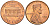 США 1 ЦЕНТ 1973 ЛИНКОЛЬН KM 201 медь цинк UNC 188-162