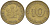 ФРГ 10 ПФЕННИГОВ 1949 G KM 103, J.378 сталь плакированная латунью 4539-1047