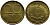 ГДР 20 пфеннигов 1969 А, первый год KM 11 латунь UNC 4397-351