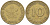 ФРГ 10 ПФЕННИГОВ 1949 F KM 103, J. 378 сталь плакированная латунью 4539-1051