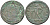 Римская Империя нуммий 302 - 303 Диоклетиан, бюст императора, IMP C C VAL DIOCLETIANVS P F AVG / Гений Римского народа, GENIO POPVLI ROMANI TS, Фессалоника RIC 25а биллон 1073-23-33