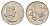 ЮАР 20 центов 1965 Ян ван Рибек (1619-1677), Suid Africa, легенда на африкаанс, цветок протея KM 69.2 никель 4693-653