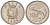 Мальта 10 центов 1998 золотая макрель KM 96 медно-никель aUNC 4516-126