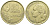 ФРАНЦИЯ 20 ФРАНКОВ 1953 4 ПЕРА KM 917.1 алюминиевая бронза 4393-1211