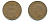 Великобритания 1 пенни 1944 Георг VI (1936-1952) KM 845, Spink 4114 бронза 89-215