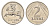 Литва 2 лита 1991 год-тип KM 92 медно-никель 26-667