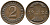 ГЕРМАНИЯ 2 РЕНТЕНПФЕННИГА 1924 F KM 31, J. 307 бронза 24-523