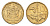 ЮАР 10 центов 1990 герб, цветок алоэ KM 135 сталь плакированная бронзой UNC 4694-635