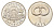 Латвия 1 лат 2005 Крендель KM 66 медно-никель UNC 4679-333